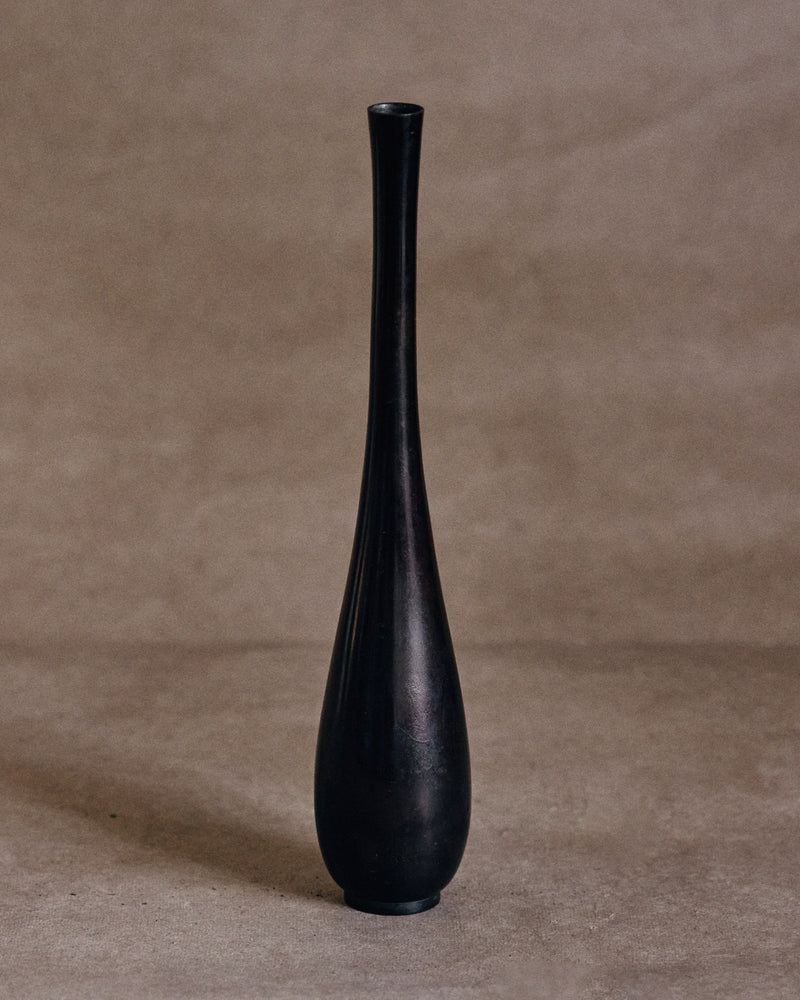Japanese bronze Ikebana vase No.1
