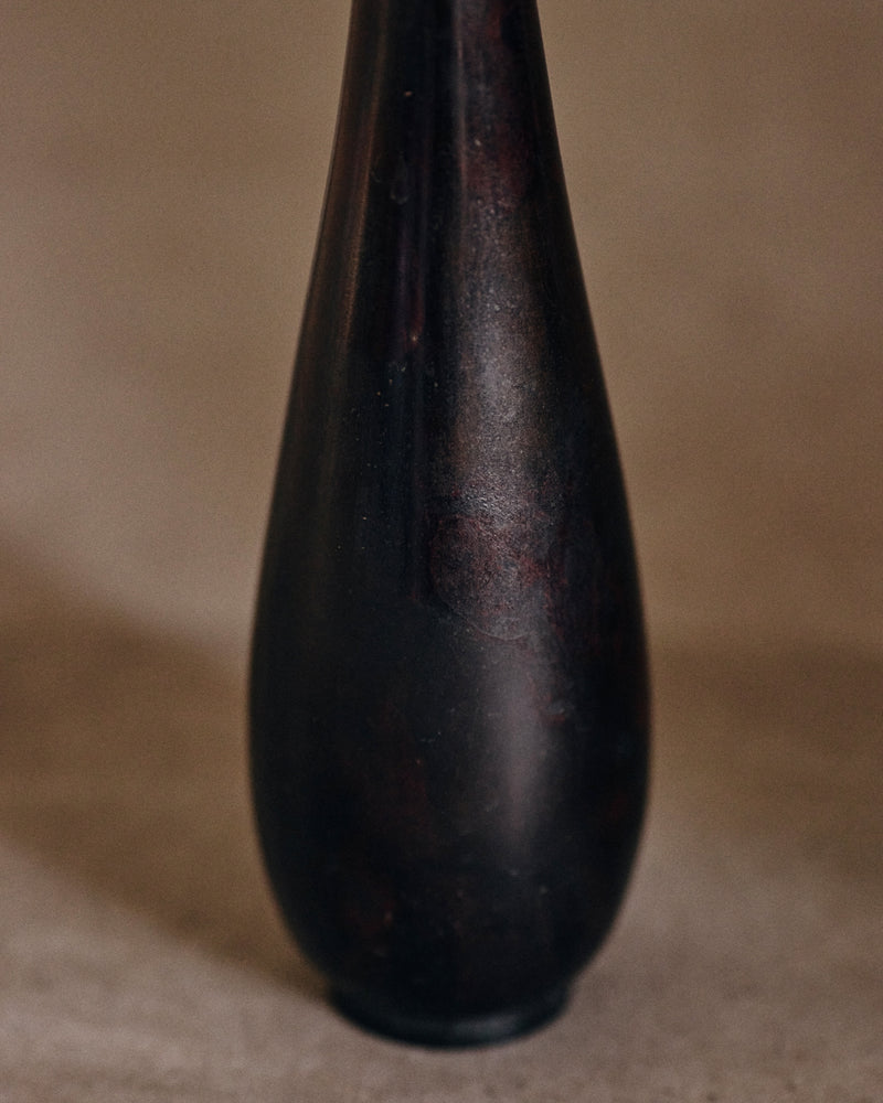 Japanese bronze Ikebana vase No.1