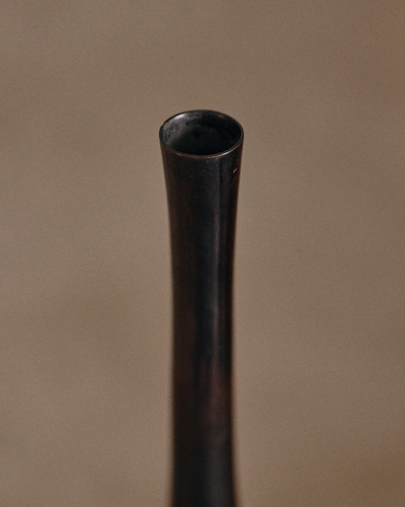 Japanese bronze Ikebana vase No.1
