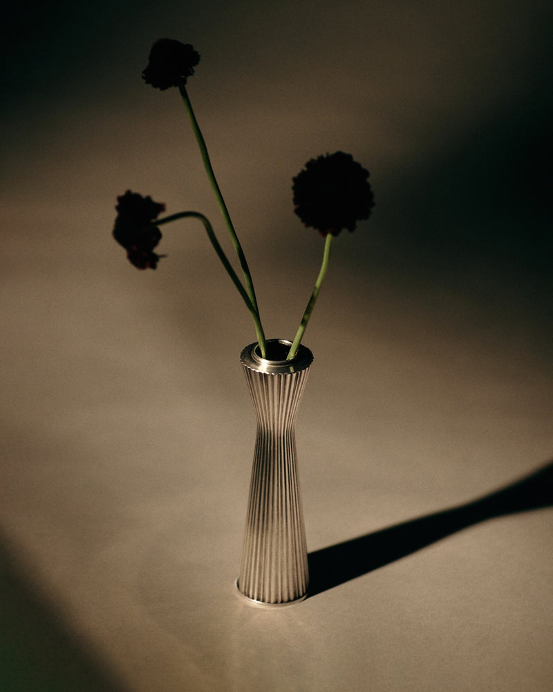 Sterling silver vase