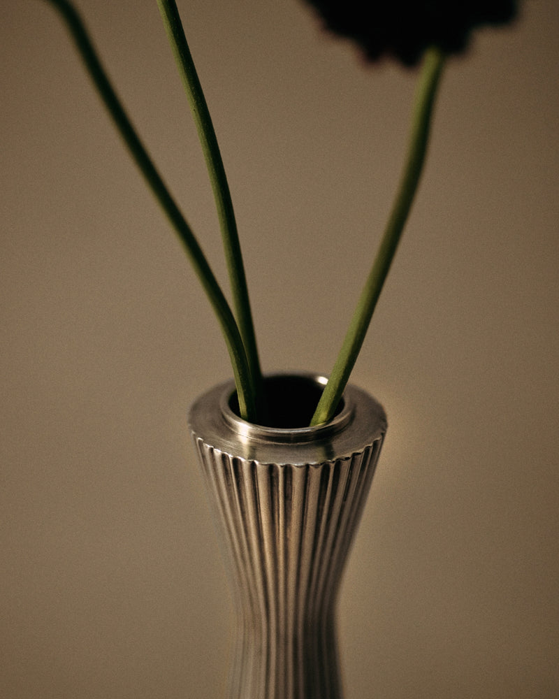 Sterling silver vase