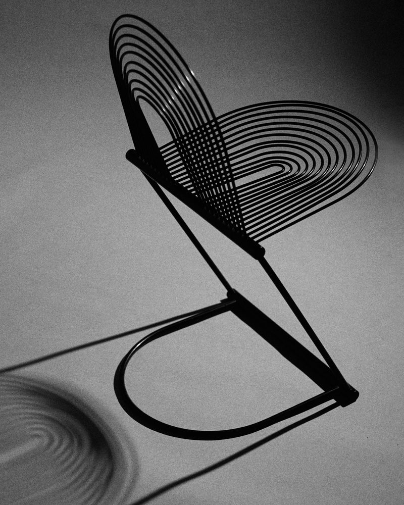 Rosenthal Swing chair by Jutta & Herbert Ohl, 1980s — angled view in black.